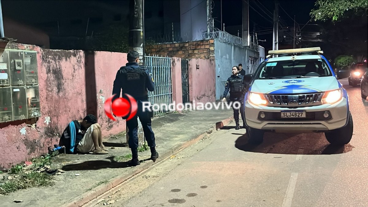 URGENTE: Ladrão de residência é espancado e amarrado pela população 