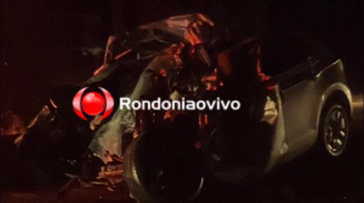 VÍDEO: Três pessoas morrem em trágico acidente entre carro e carreta na BR-364 