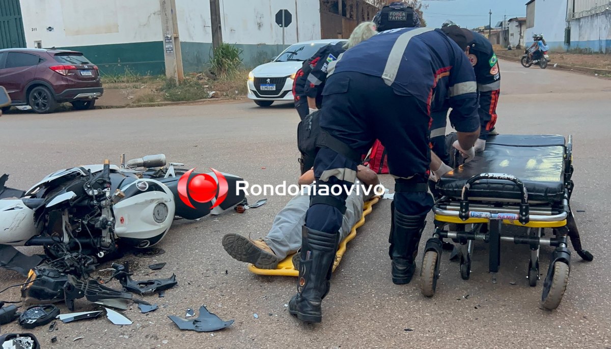 BMW: Motociclista fica seriamente ferido após motorista de Ranger avançar