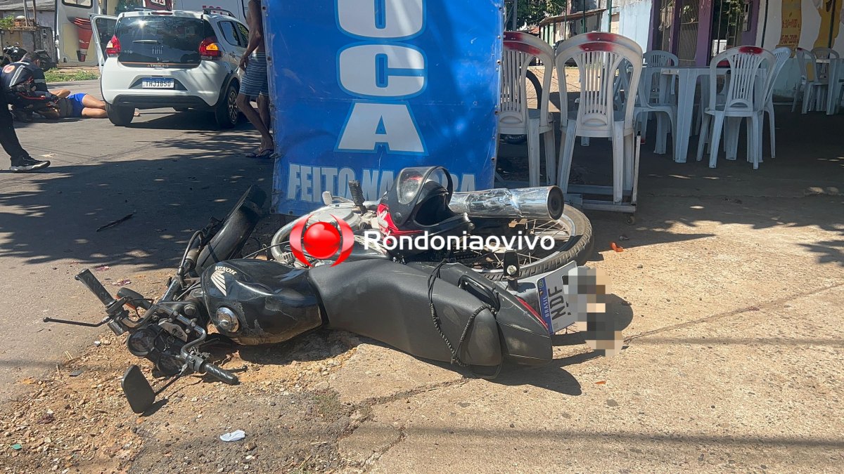 ATUALIZADA: Motociclista fica em estado gravíssimo em acidente na Jaci