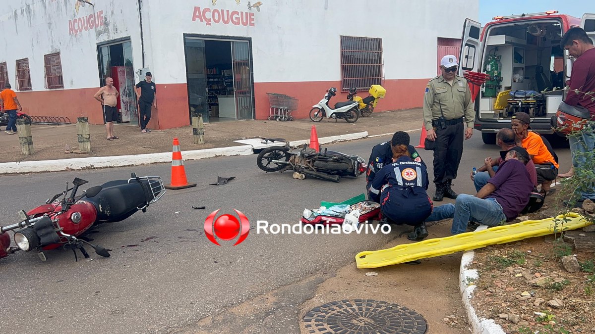 VÍDEO: Batida entre motos deixa dois seriamente feridos na 7 de Setembro