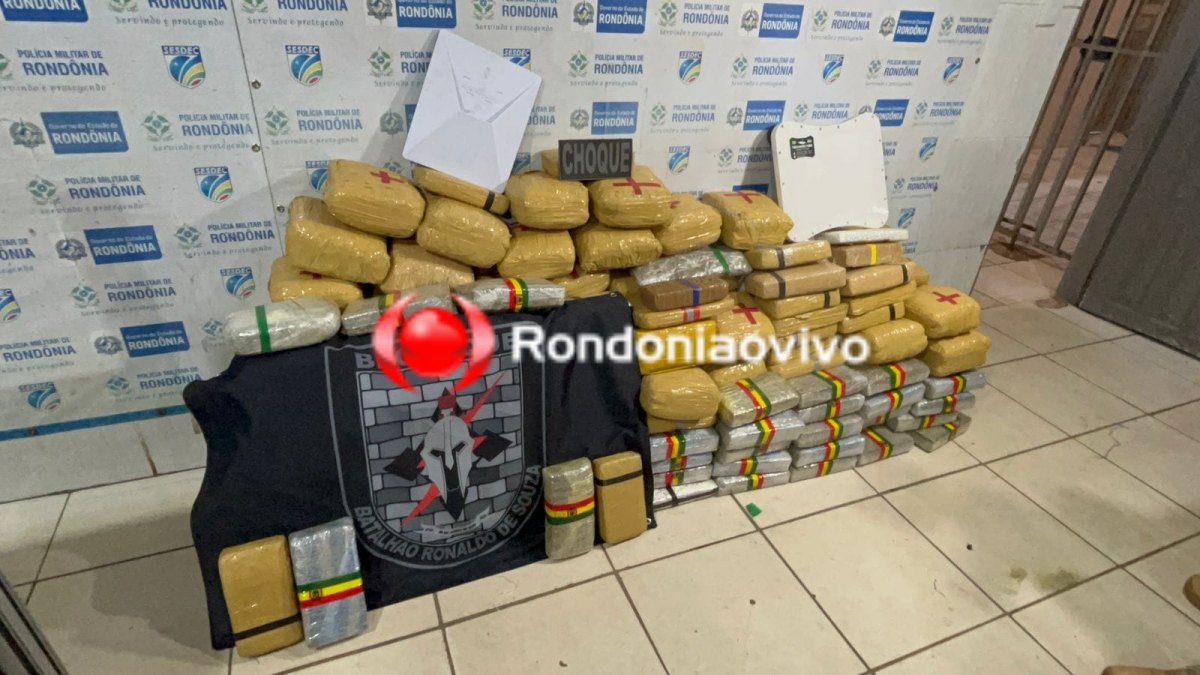 COMBATE AO TRÁFICO: Taxistas são presos com grande quantidade de entorpecentes na BR-364 