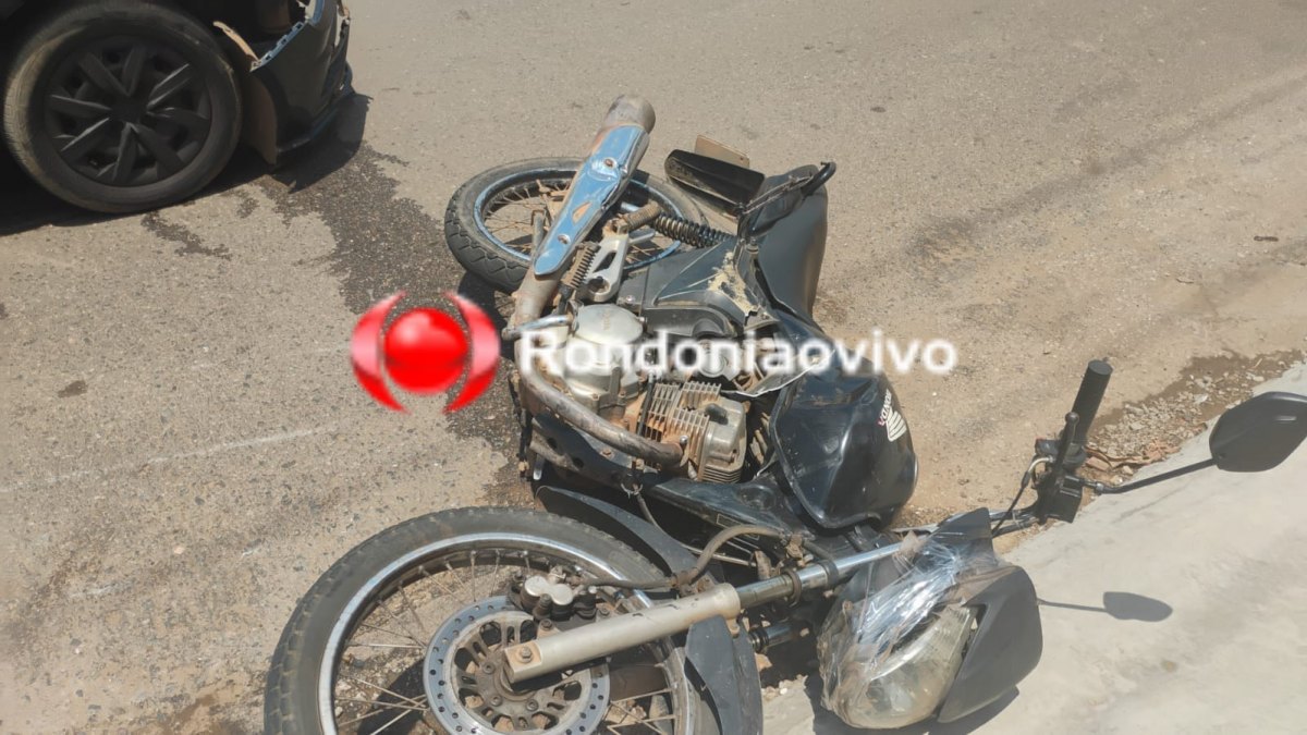 URGENTE: Vídeo mostra grave acidente que deixou homem e criança feridos 