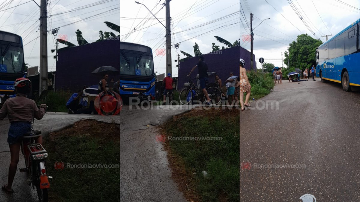 URGENTE: Motocicleta vai parar embaixo de ônibus após grave colisão frontal 