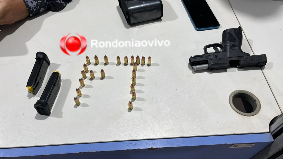 TIROTEIO: Apenado preso com arma ia vingar ataque contra mulher que perdeu o bebê 