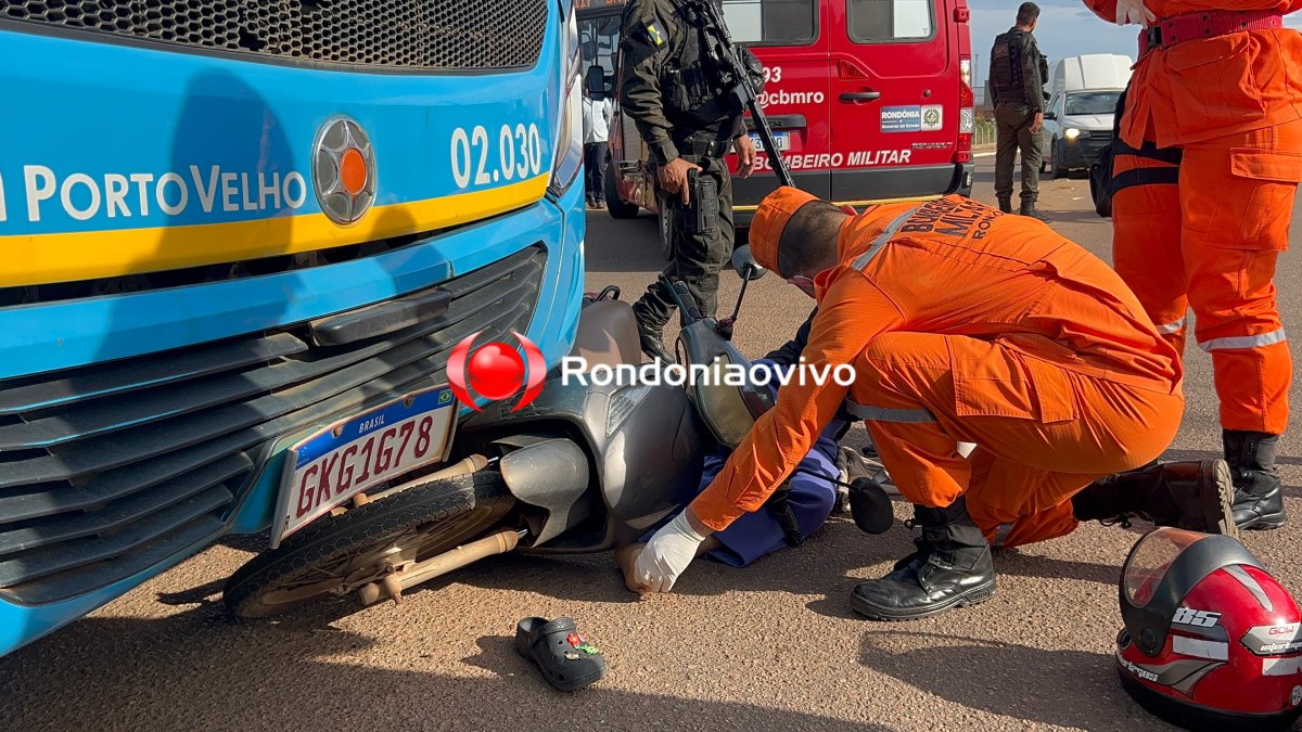 IMPRUDÊNCIA: Motorista de ônibus avança preferencial e causa grave acidente com duas vítimas 