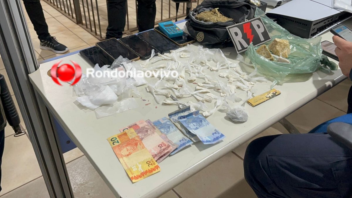 VÍDEO: Equipe do sargento Machado fecha outra boca de fumo neste domingo; Trio é preso 