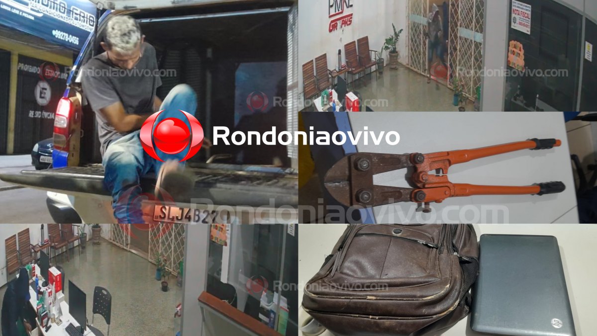 VÍDEO: Ladrões invadem loja de peças para motos e fazem arrastão 
