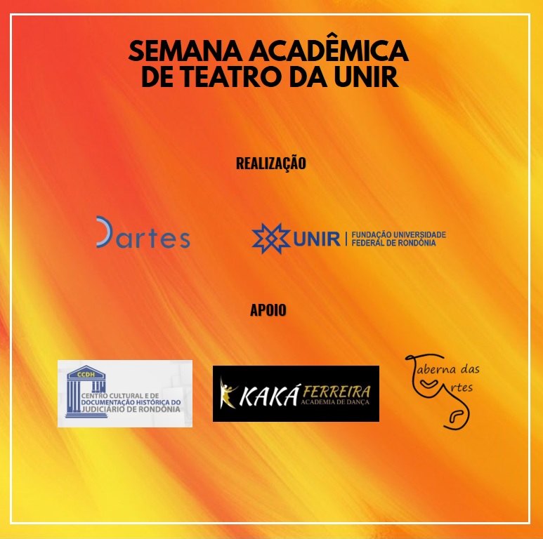 DARTES: Departamento de Artes da Unir promove Semana Acadêmica de Teatro