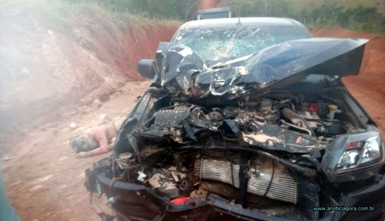 FATAL:  Motociclista morre em colisão frontal com caminhonete em Rondônia
