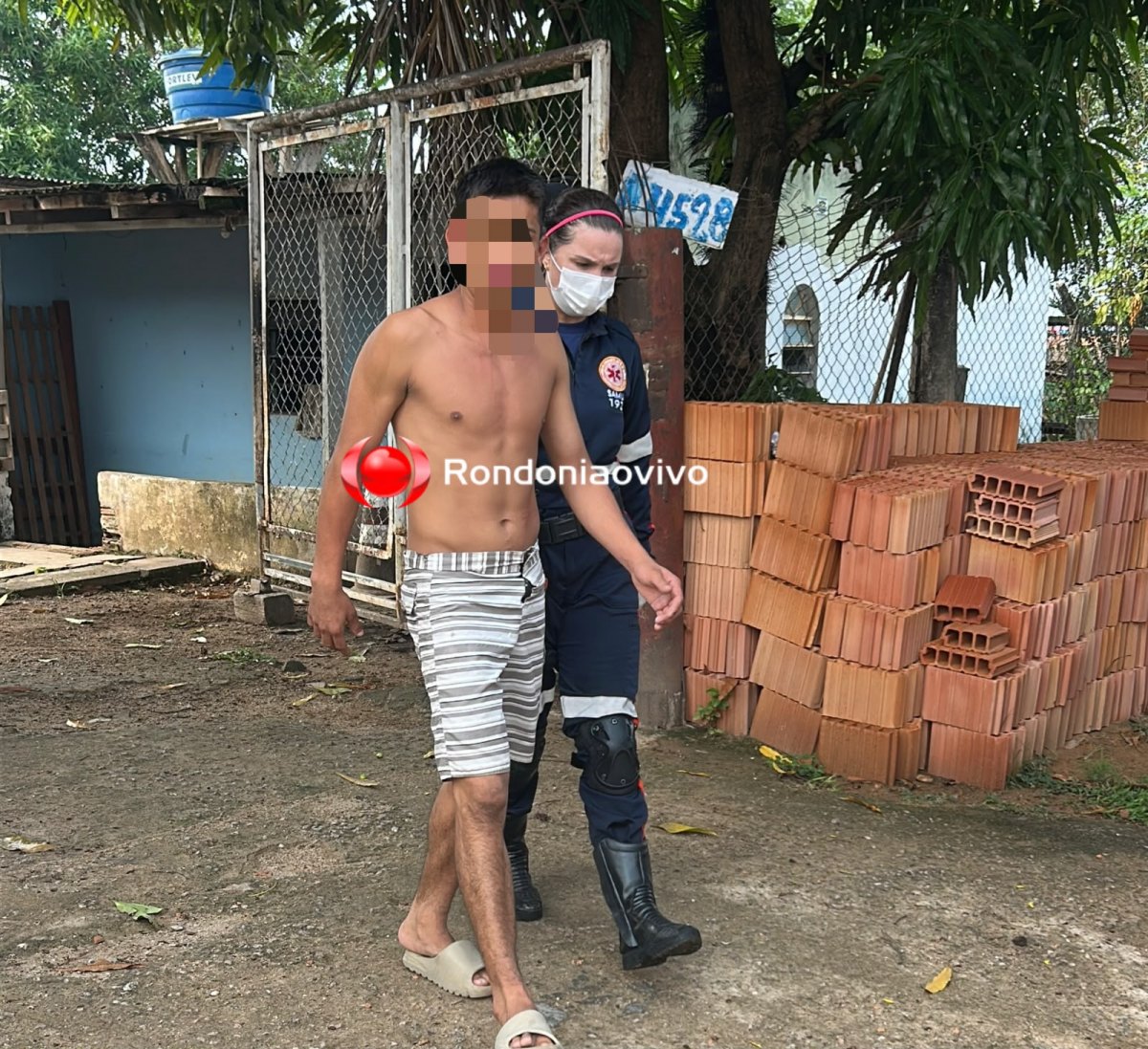 URGENTE: Homem é encontrado ferido no pescoço após bebedeira com ex-mulher