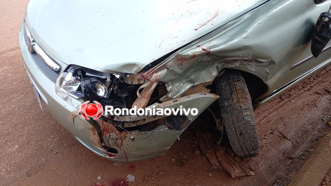 CHOCANTE - VÍDEO: Motociclista colide com carro e tem perna decepada em Porto Velho