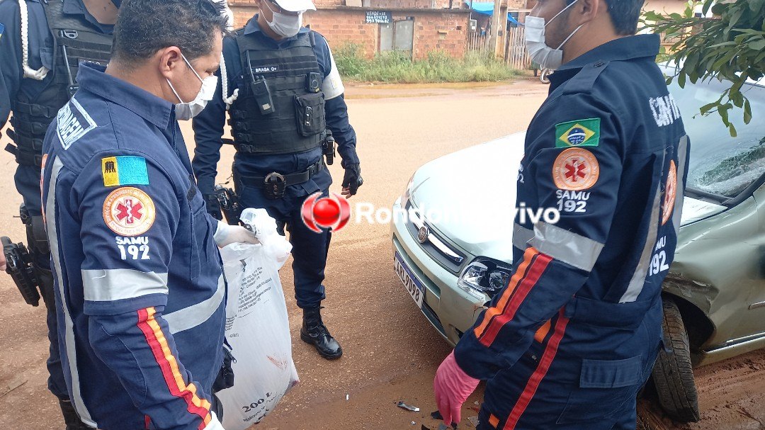 CHOCANTE - VÍDEO: Motociclista colide com carro e tem perna decepada em Porto Velho