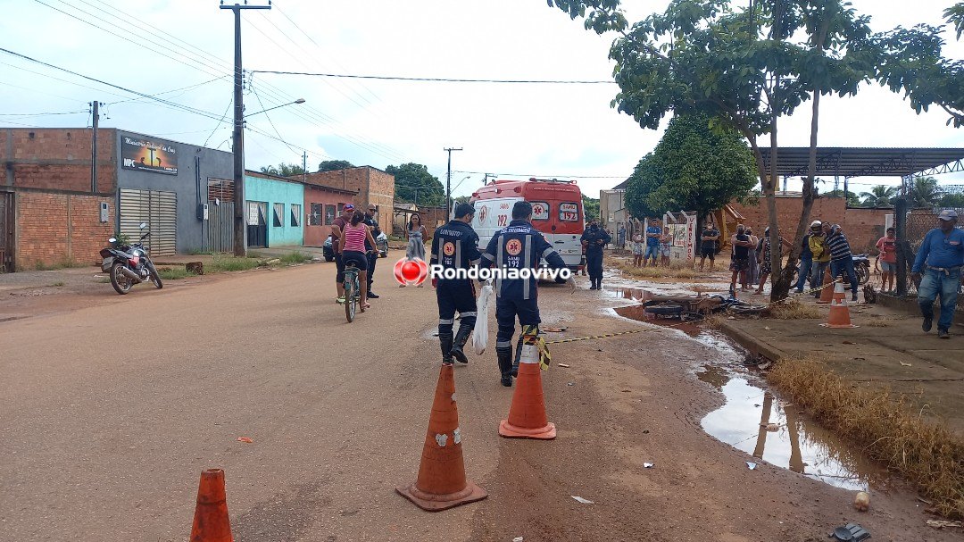 CHOCANTE - VÍDEO: Motociclista colide com carro e tem perna decepada em Porto Velho