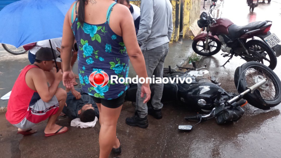 VÍDEO: Motociclista sofre grave acidente em colisão com carro na Raimundo Cantuária