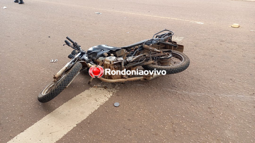 VÍDEO: Colisão entre carro e moto deixa homem em estado grave
