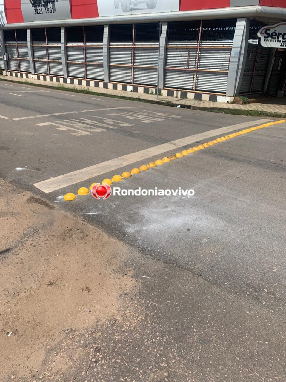 EM PORTO VELHO: Semtran instala redutor de velocidade em cruzamento após vários acidentes