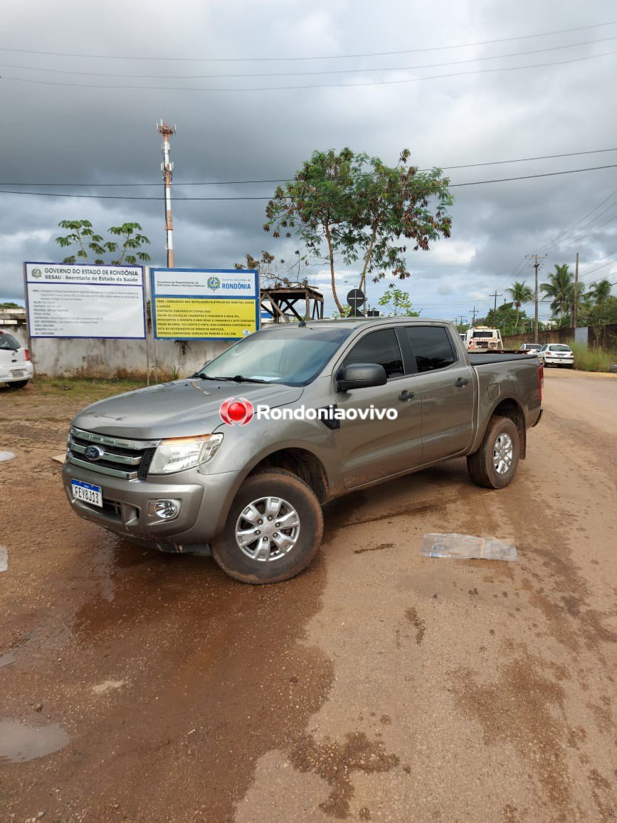 BANDO PRESO: Polícia encontra em pátio de hospital caminhonete roubada por quadrilha