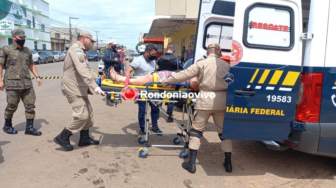 VÍDEO: Colisão entre automóveis deixa mulher lesionada