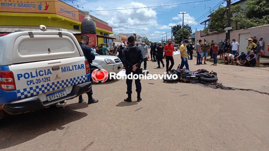 IDENTIFICADO - VÍDEO: Policial militar morre após acidente de moto contra carro