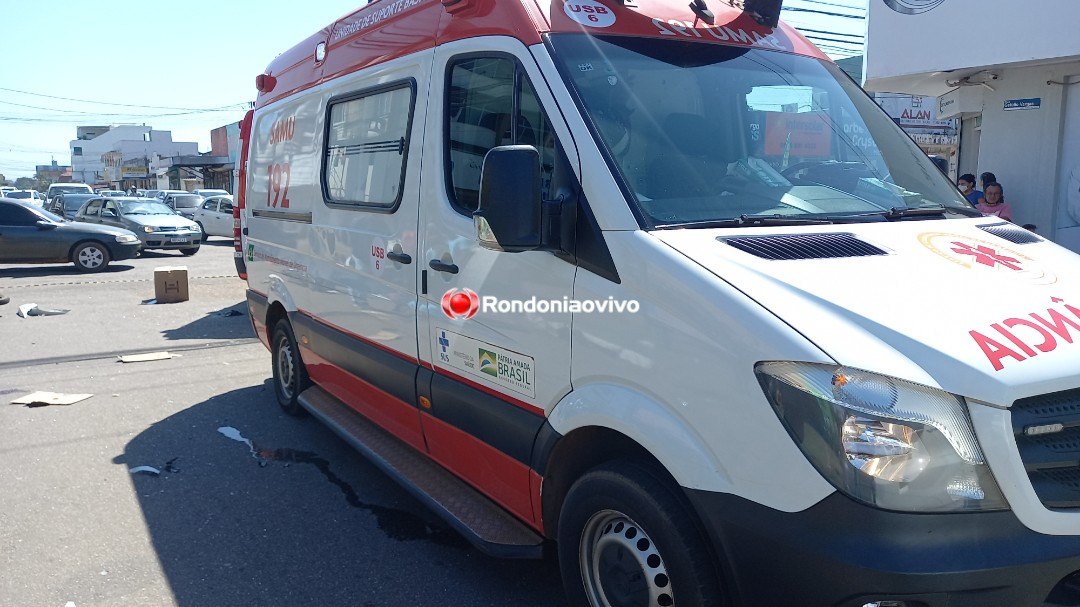 INTUBADO: Motociclista fica inconsciente após grave acidente na 7 de Setembro
