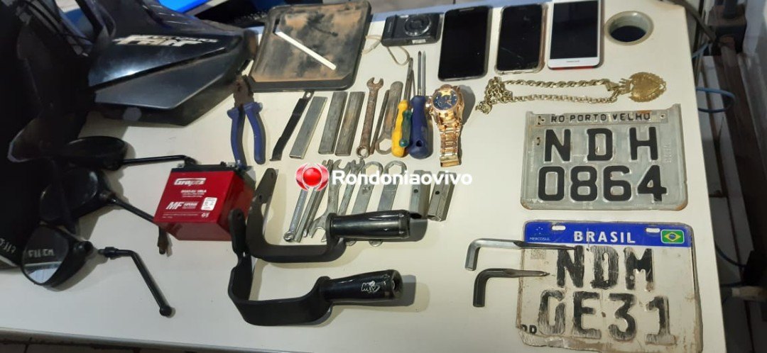 ESCONDERIJO: Três motos roubadas são encontradas com adolescente em 'mocó'