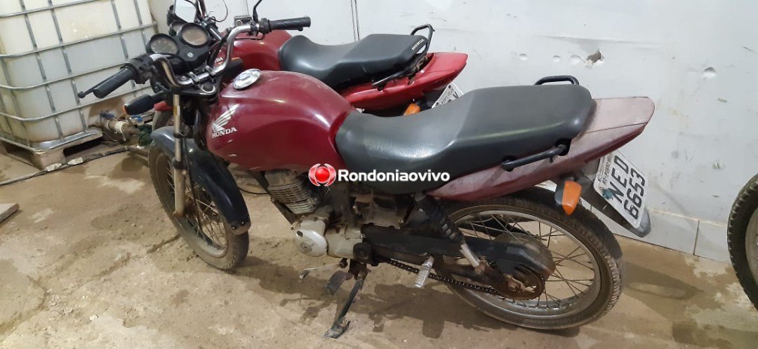 ESCONDERIJO: Três motos roubadas são encontradas com adolescente em 'mocó'