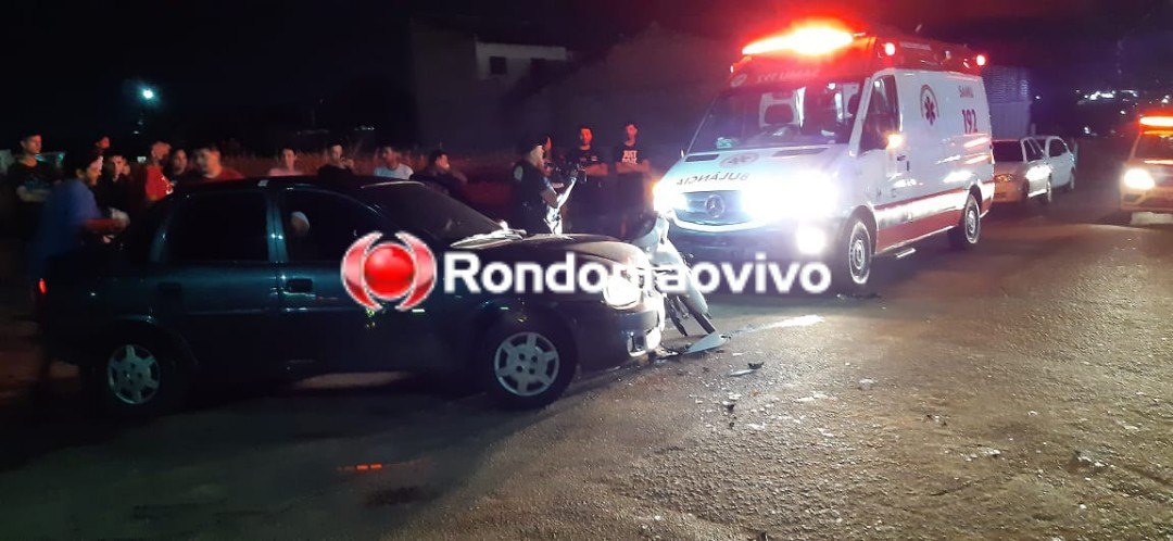 IMPRUDÊNCIA: Mulher sofre grave corte na barriga após colisão de trânsito na zona Sul