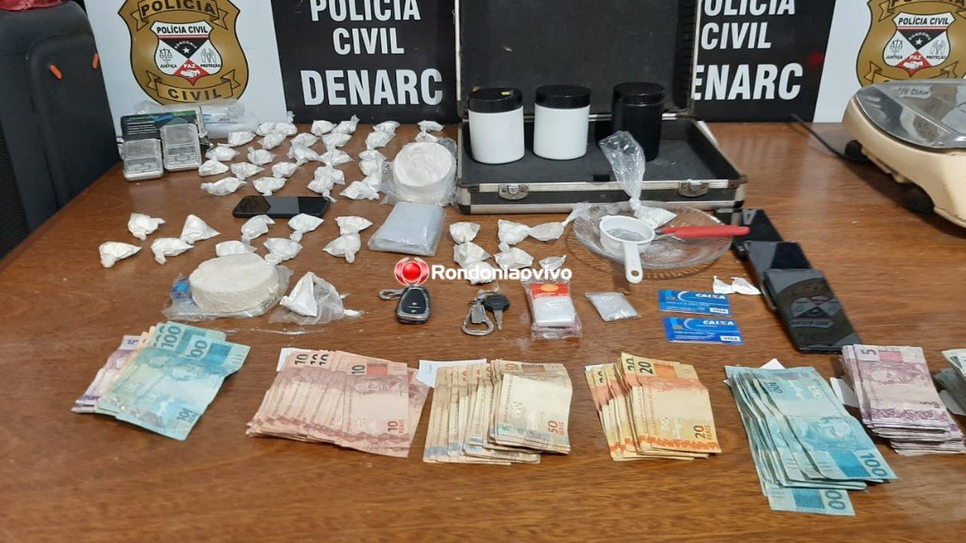 DOIS QUILOS DE COCAÍNA: Traficante e familiares são presos acusados de abastecer bocas de fumo na zona Leste