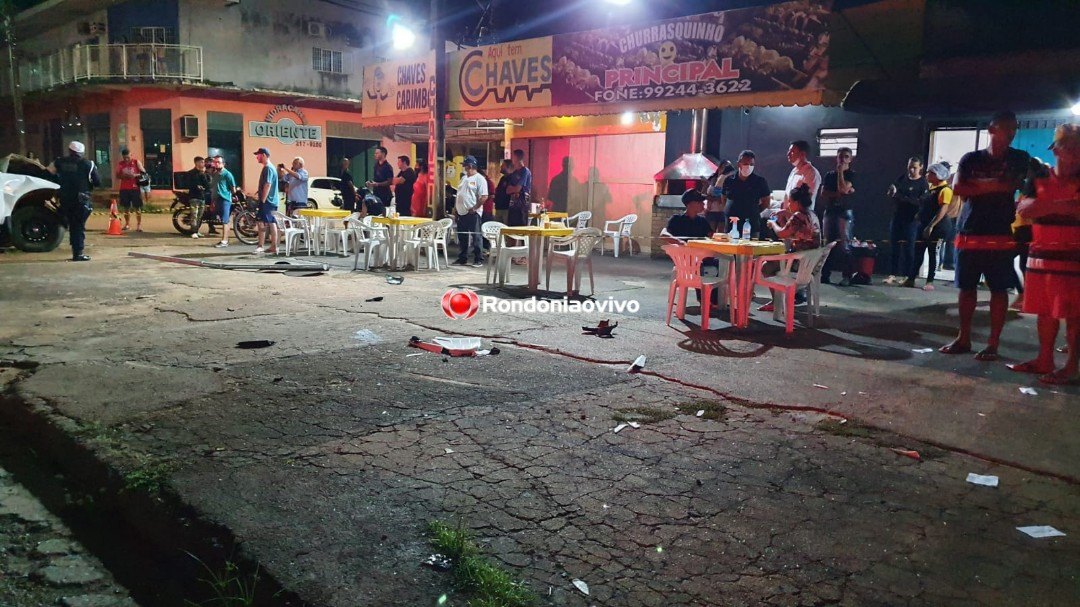 DESTRUIÇÃO: Motorista de caminhonete causa grave acidente durante fuga em Porto Velho