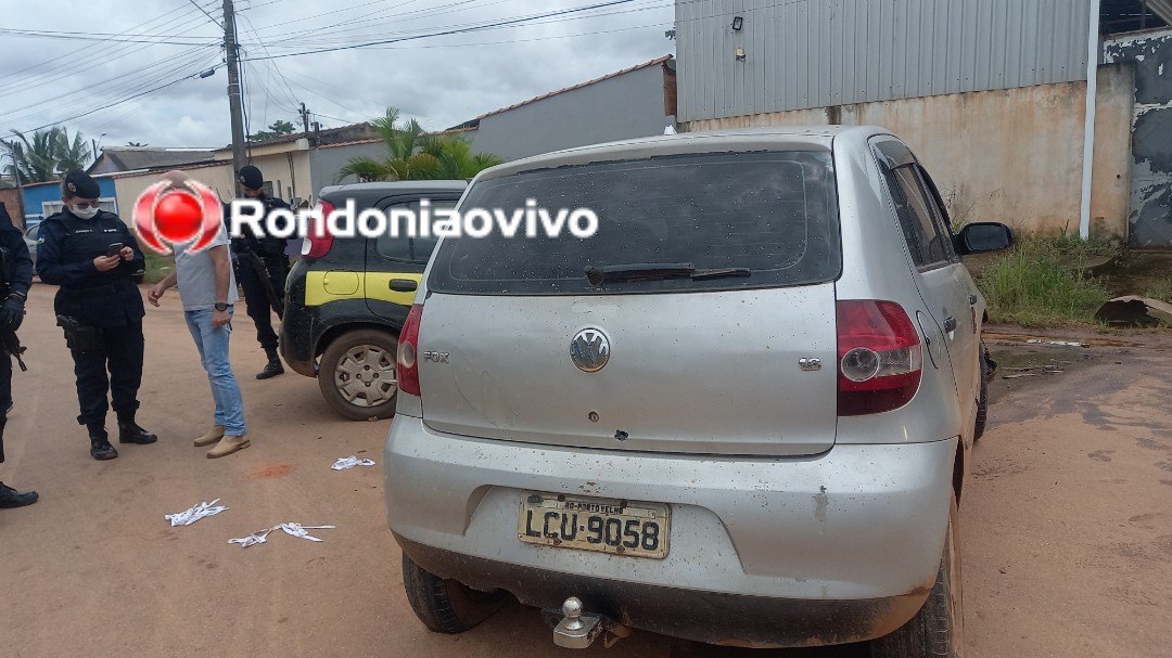 VÍDEO: Criminoso é recebido a tiros durante assalto e bate carro ao tentar fugir