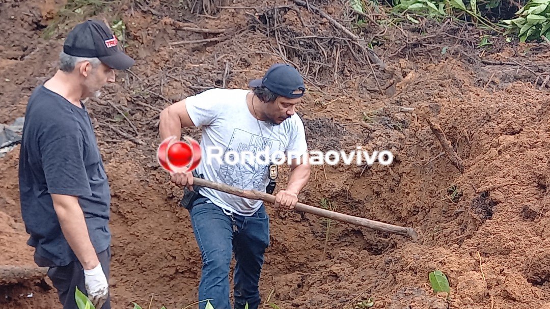 ELUCIDADO: Veja vídeo exclusivo de operação da Homicídios para localizar corpo enterrado