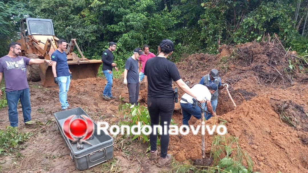 ELUCIDADO: Veja vídeo exclusivo de operação da Homicídios para localizar corpo enterrado