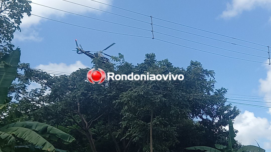 ASSISTA: Helicóptero do NOA faz buscas por assaltantes armados