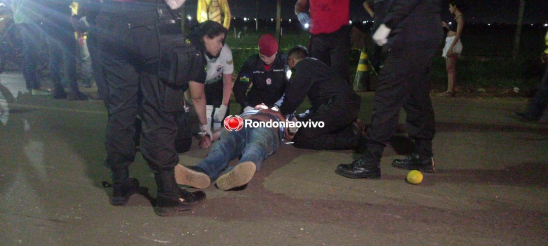 DESACORDADO: Mototaxista sofre queda ao passar em quebra-molas