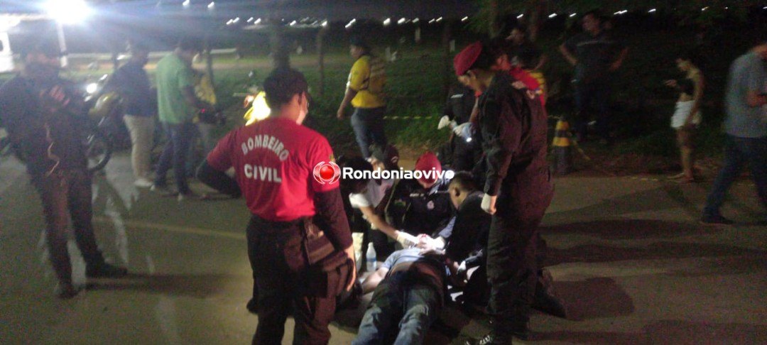 DESACORDADO: Mototaxista sofre queda ao passar em quebra-molas