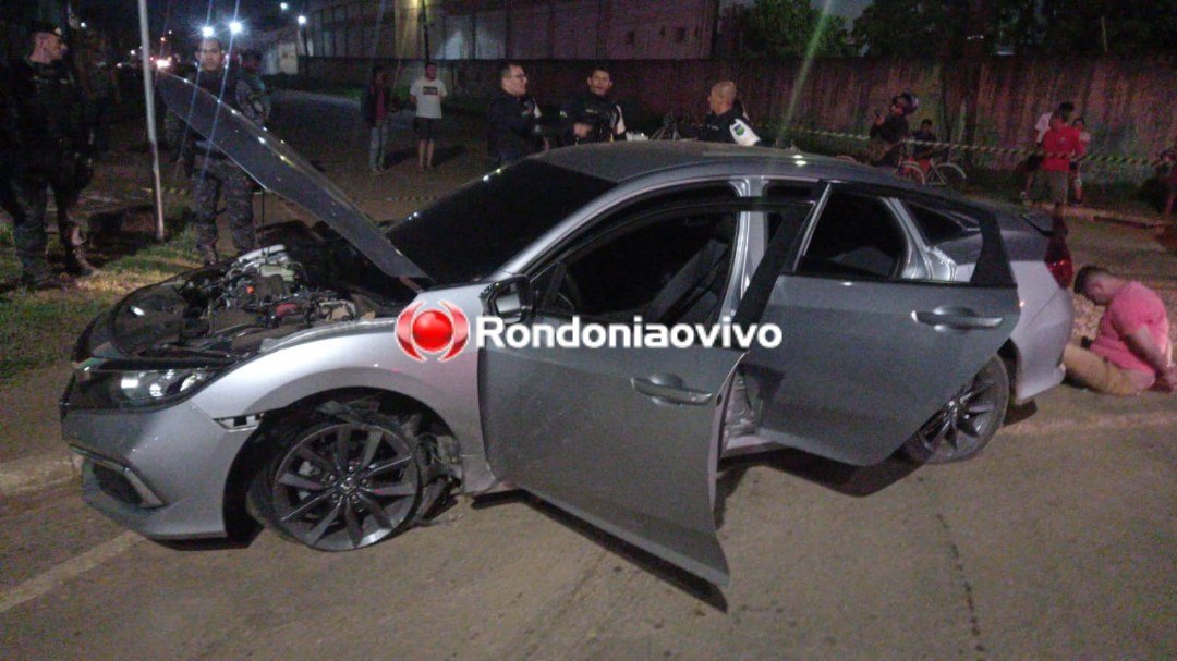 URGENTE: Quadrilha em Honda Civic promove intensa perseguição policial na capital