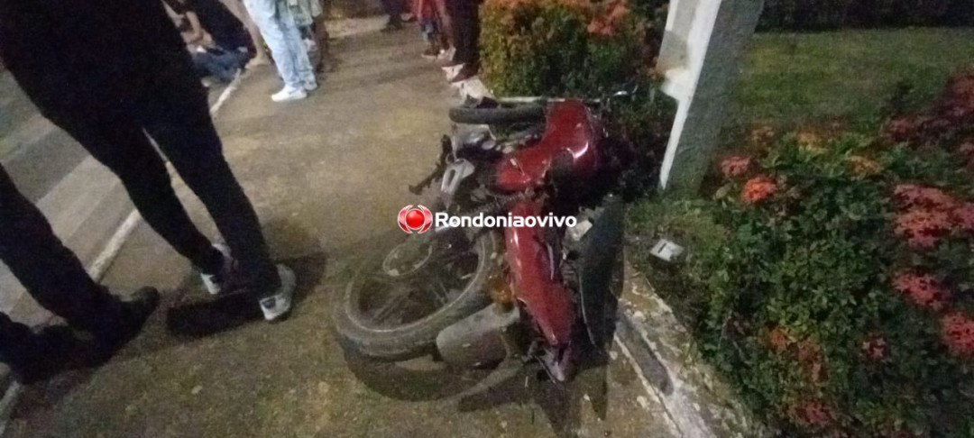 IMPRUDÊNCIA NO TRÂNSITO: Grave acidente envolvendo motoboy na Avenida Jorge Teixeira