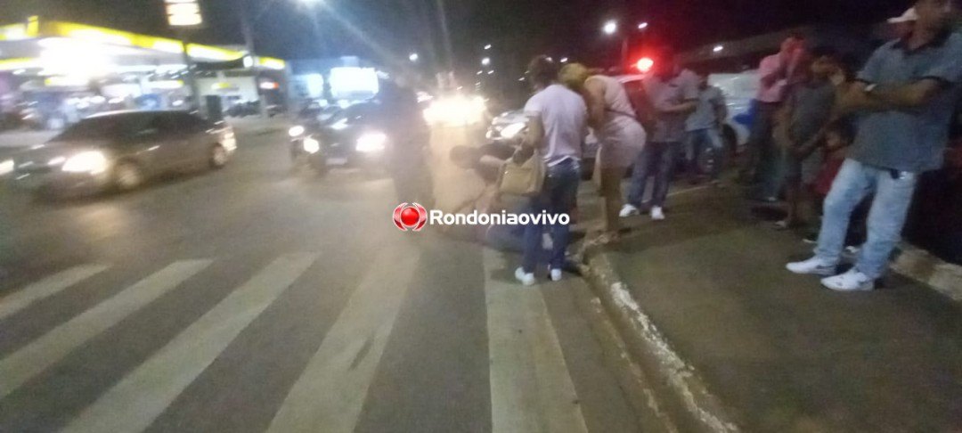 IMPRUDÊNCIA NO TRÂNSITO: Grave acidente envolvendo motoboy na Avenida Jorge Teixeira