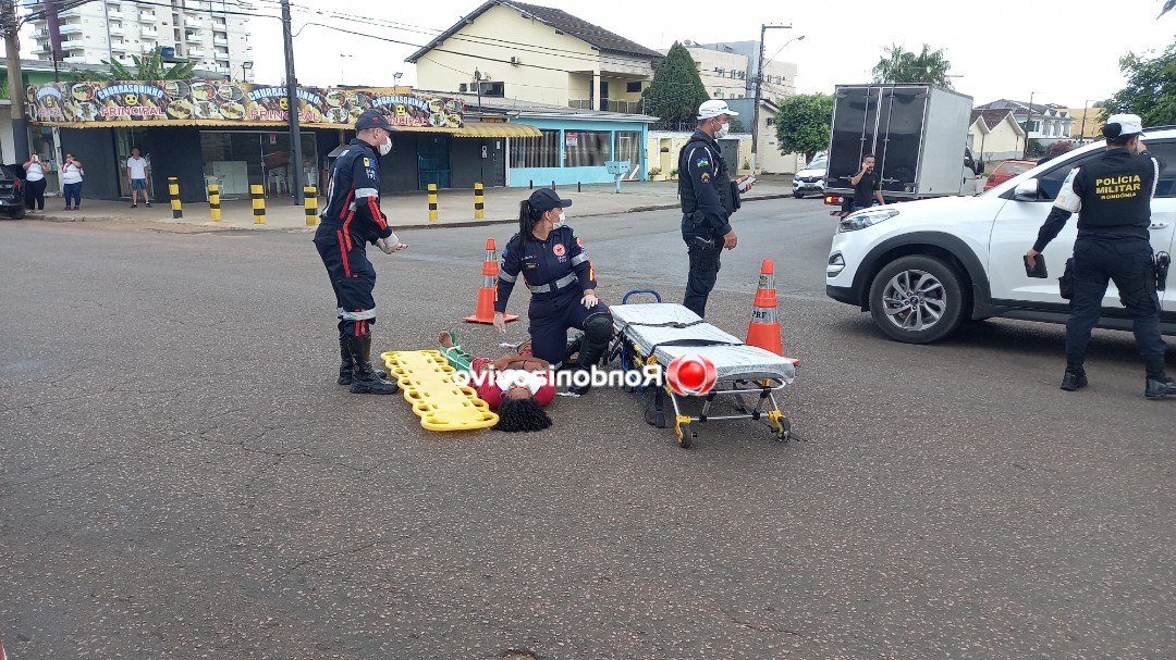 VÍDEO: Ciclista quebra a perna após colisão envolvendo caminhão na Calama