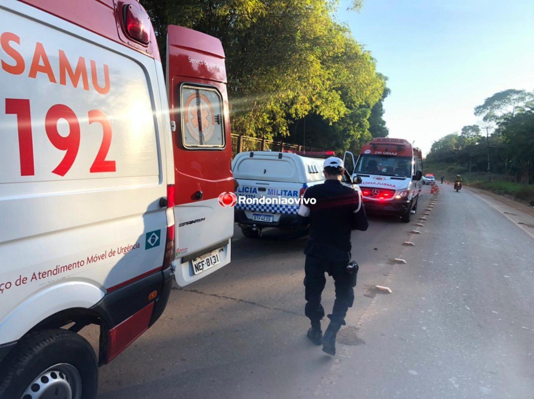 PERDEU O CONTROLE: Casal fica em estado grave após capotamento de veículo na zona Sul