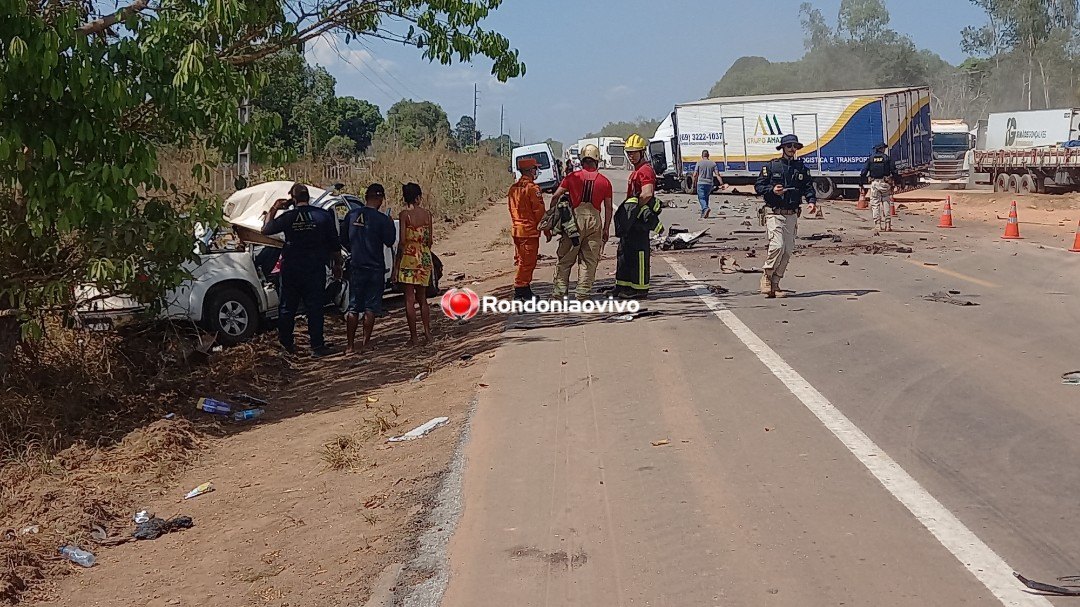 BATIDA FRONTAL: Identificado motorista que morreu em acidente na BR-364
