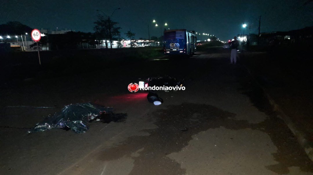 FATAL: Motociclista morre atropelado por ônibus na capital 