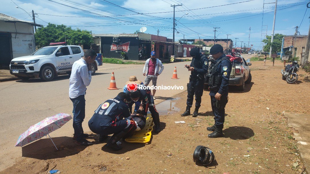 SOLTO: Vídeo mostra reboque de moto atingindo mulher em avenida da capital 