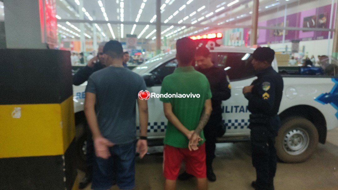 NA HORA: Adolescentes são detidos furtando bicicleta no supermercado Irmãos Gonçalves