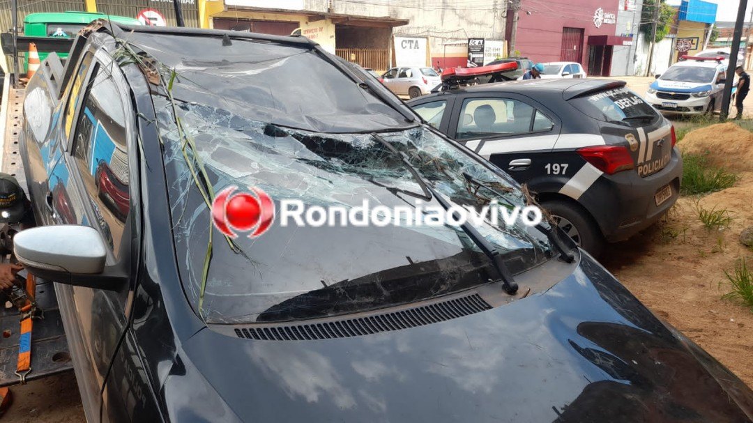 LATROCÍNIO TENTADO: Bandidos cometem roubos em chácaras, tentam matar vítima e capotam carro na BR-364 