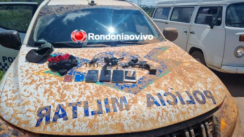 LATROCÍNIO TENTADO: Bandidos cometem roubos em chácaras, tentam matar vítima e capotam carro na BR-364 