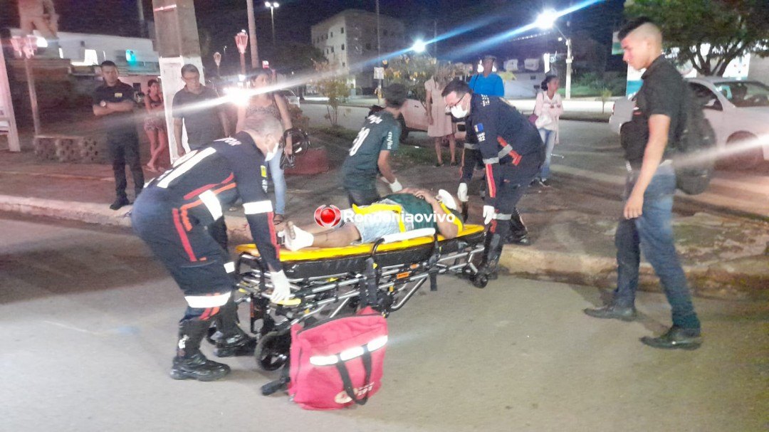 COLISÃO: Grave acidente entre ônibus e moto é registrado na Avenida Nações Unidas 