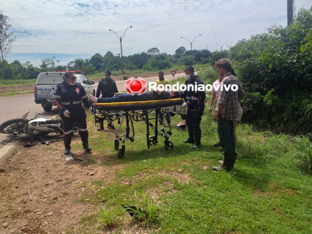 PERDEU O CONTROLE: Motociclista em Suzuki de alta potência sofre grave queda na entrada da usina 