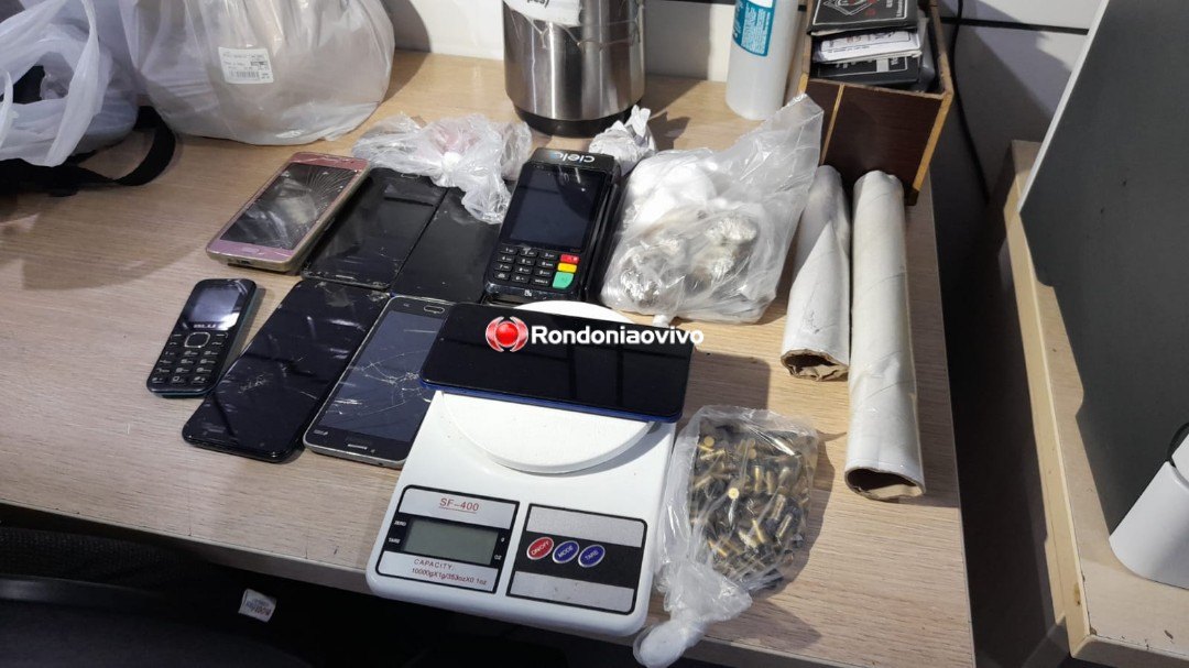 ORGULHO DO MADEIRA: Dupla é presa com várias porções de drogas, 85 munições e seis celulares 